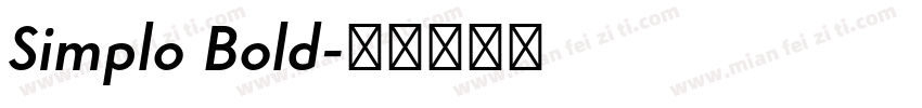 Simplo Bold字体转换